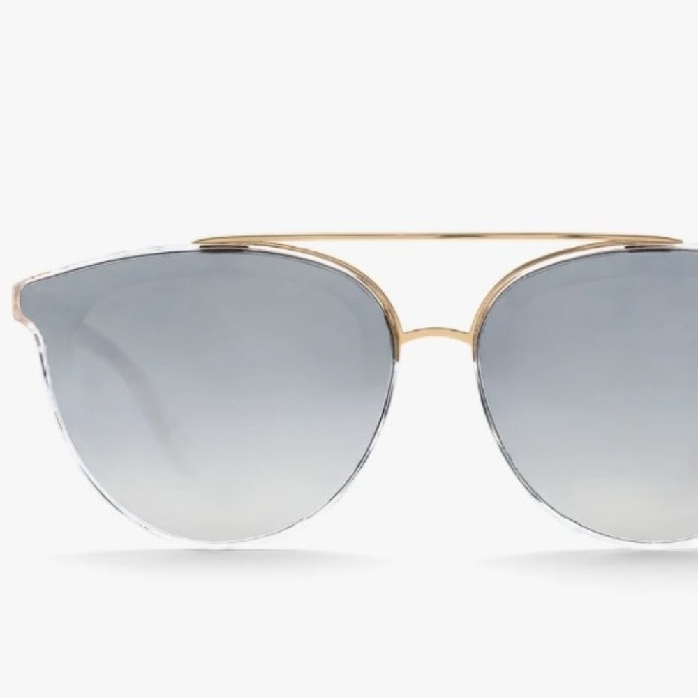 KREWE CLIO NYLON Crystal 24K Mirrored Sunglasses